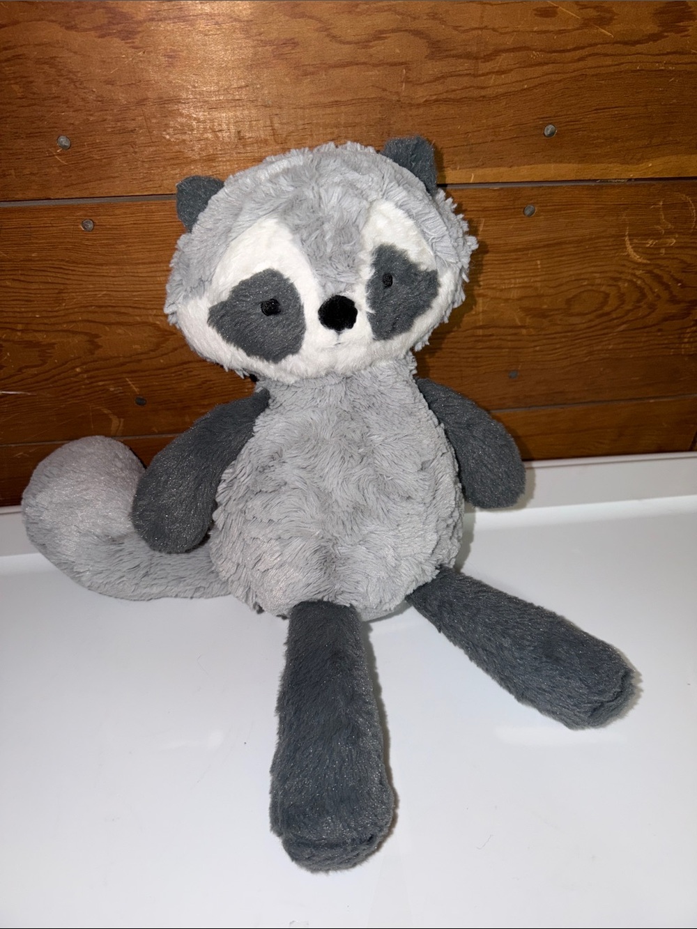 Lambs & Ivy 15” Gray Raccoon plush animal
Super soft & comfy